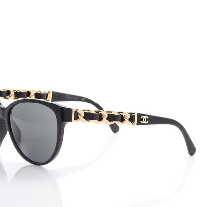 Chanel CC Chain Sunglasses 5215Q Black 2 of 10