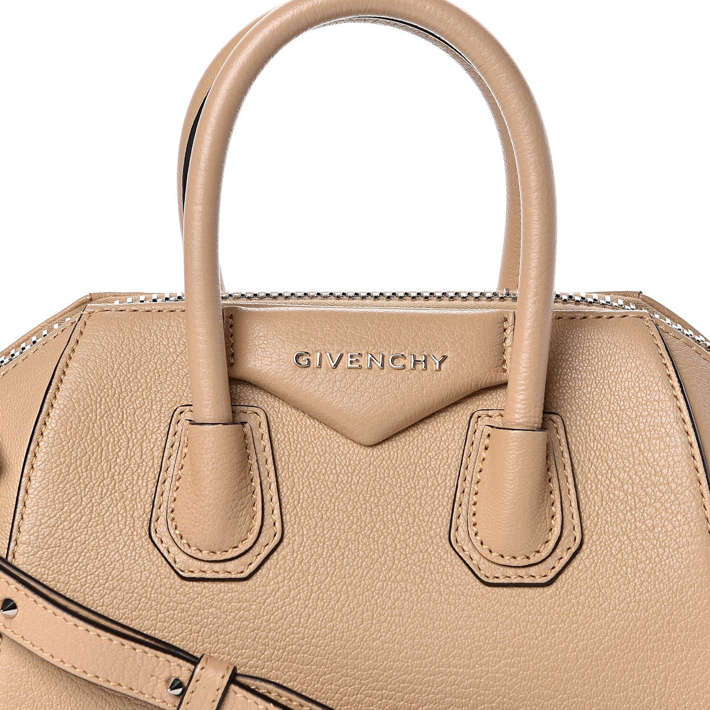 Sugar Goatskin Mini Antigona Nude