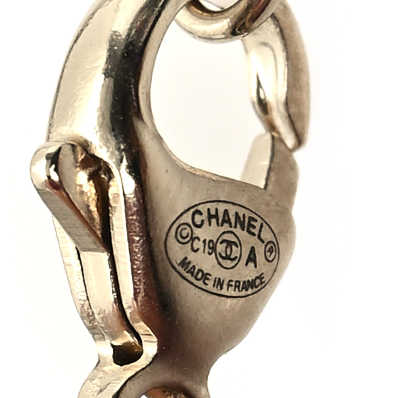 Chanel Pearl Crystal CC Short Necklace Gold 3 of 5