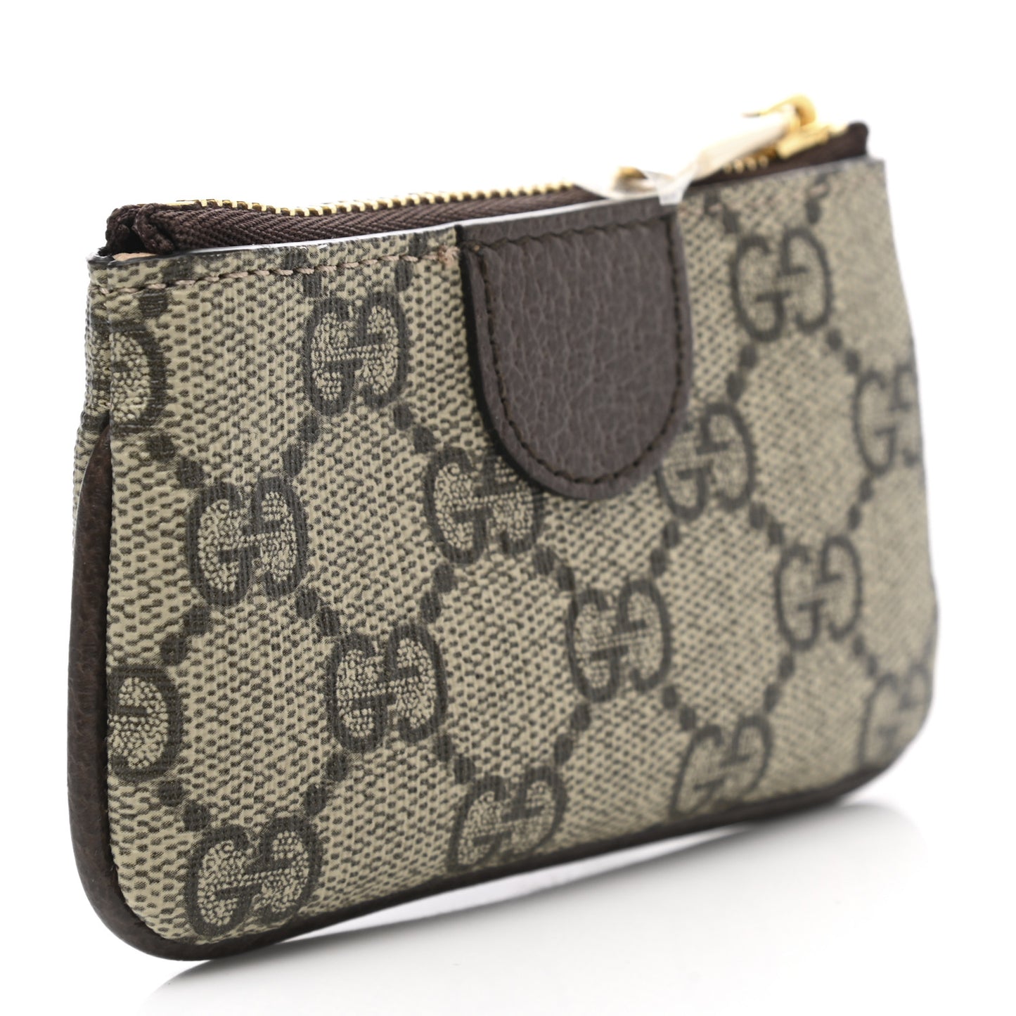 GG Supreme Monogram Web Ophidia Key Case Beige New Acero