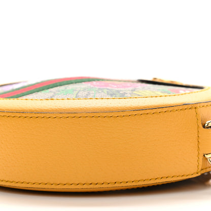 Gucci GG Supreme Monogram Flora Web Mini Ophidia Round Shoulder Bag Beige Multicolor Crop 10 of 10