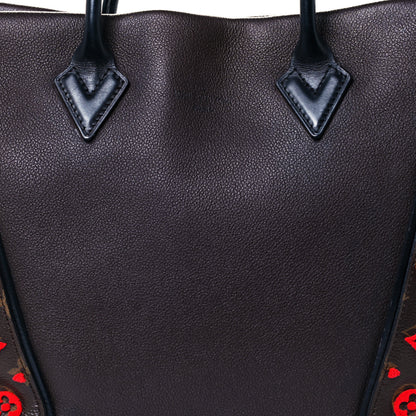 Louis Vuitton Veau Cachemire Tote W PM Chocolate 9 of 11