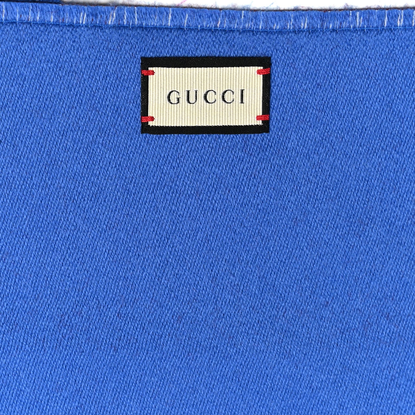 Wool Silk Gucci Heron Scarf Royal Red