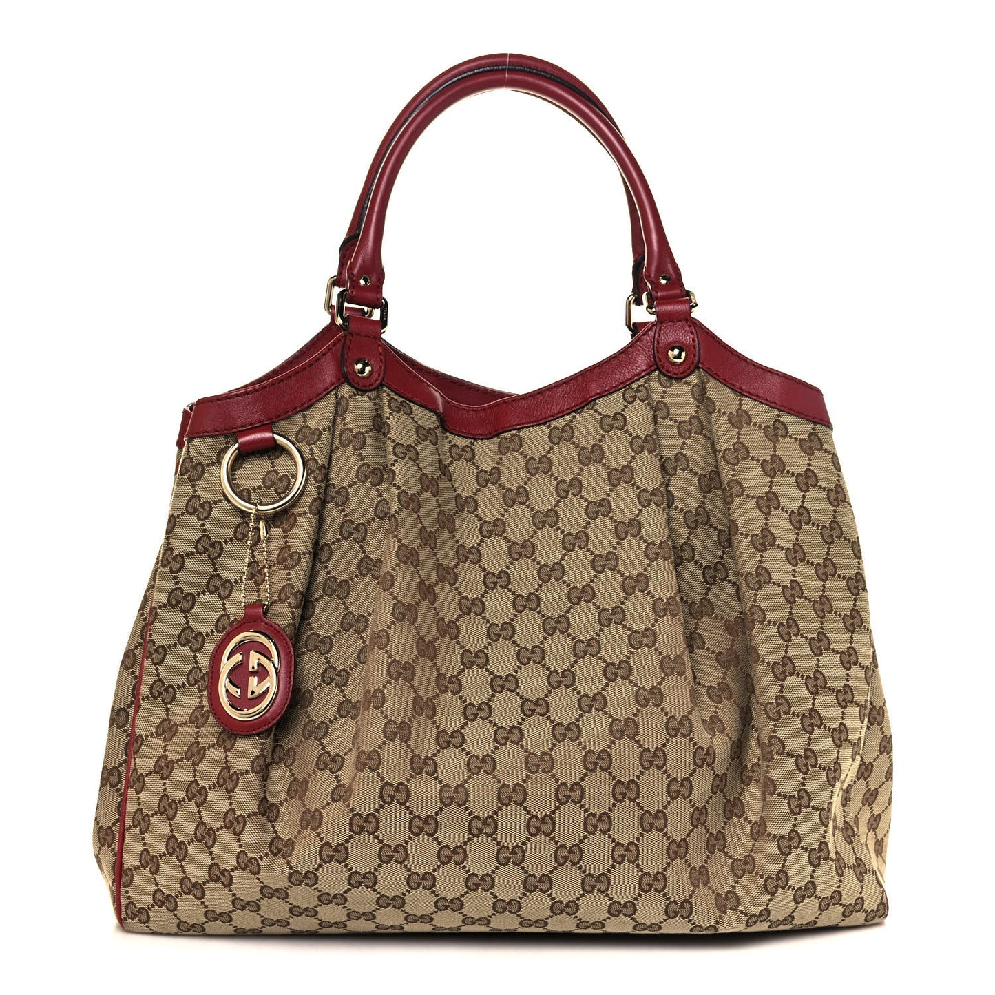 Monogram Large Sukey Tote Dark Red