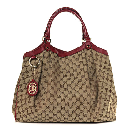 Gucci Monogram Large Sukey Tote Dark Red 1 of 12