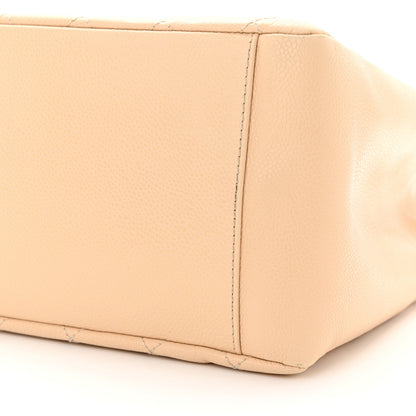 Chanel Caviar Quilted Grand Shopping Tote GST Beige 10 of 11