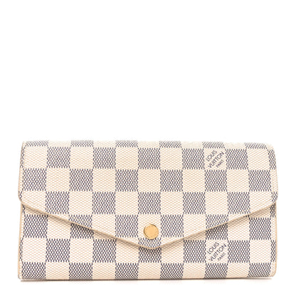 Louis Vuitton Damier Azur Sarah Wallet NM 1 of 7