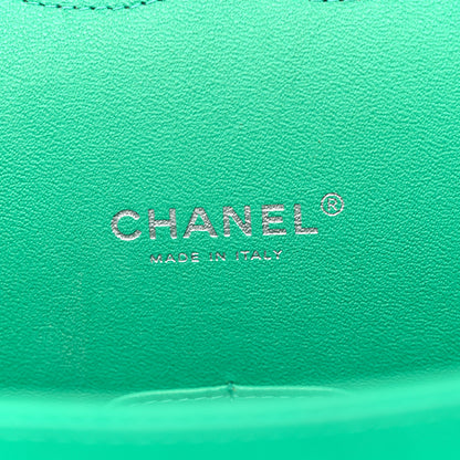 Chanel Lambskin Quilted Maxi Double Flap Green 6 of 13