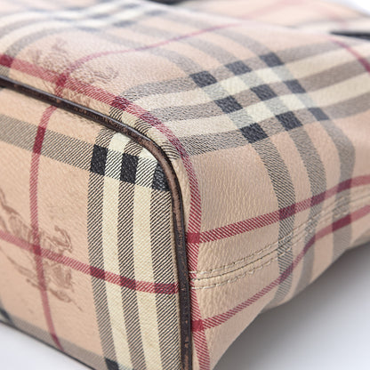 Burberry Haymarket Check Small Onslow Tote Chocolate 15 of 20