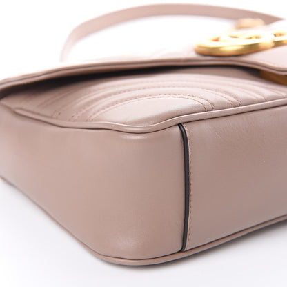 Gucci Calfskin Matelasse Small GG Marmont Shoulder Bag Porcelain Rose 8 of 10