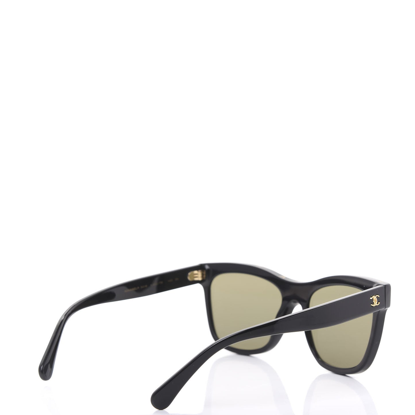 Acetate Logo Shield Sunglasses 5418 Black
