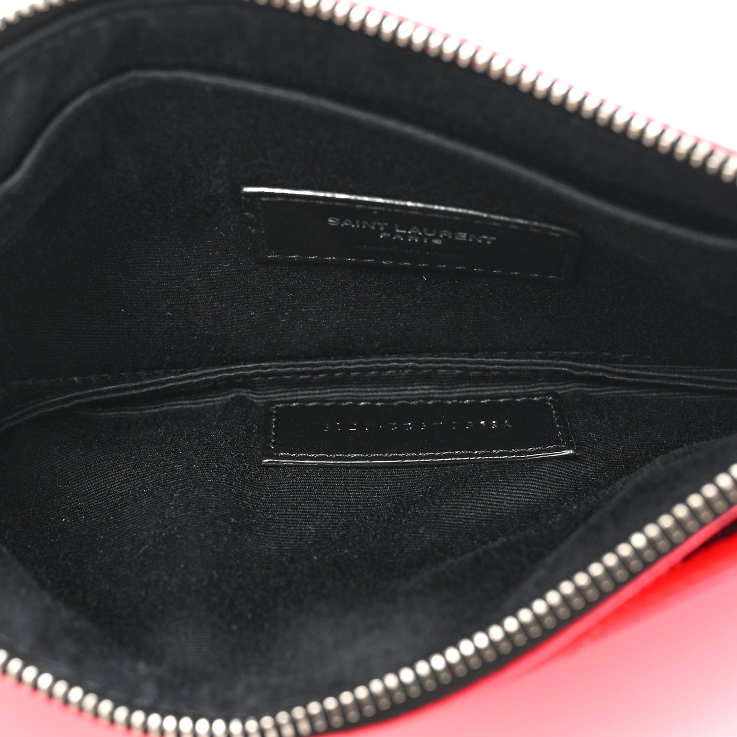 Patent Grain De Poudre Matelasse Chevron Monogram Bill Pouch Neon Pink