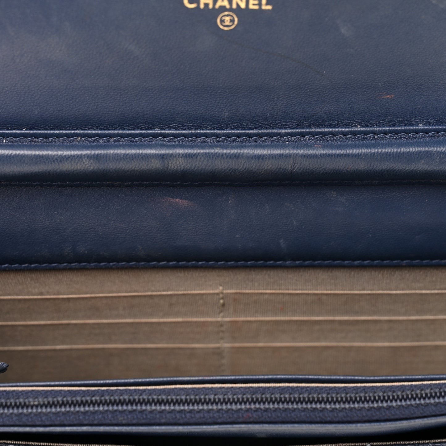 Snakeskin Wallet On Chain WOC Blue