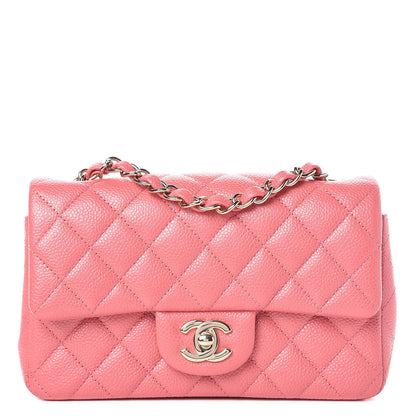Chanel Iridescent Caviar Quilted Mini Rectangular Flap Pink 1 of 10