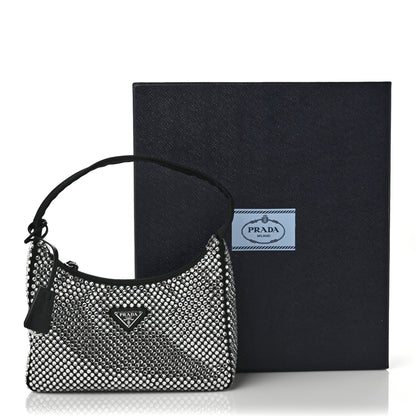 Prada Satin Crystal Mini Re-Edition 2000 Bag Cristal 9 of 9