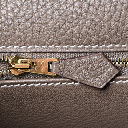 Hermes Taurillon Clemence Kelly Retourne 28 Etoupe 15 of 37