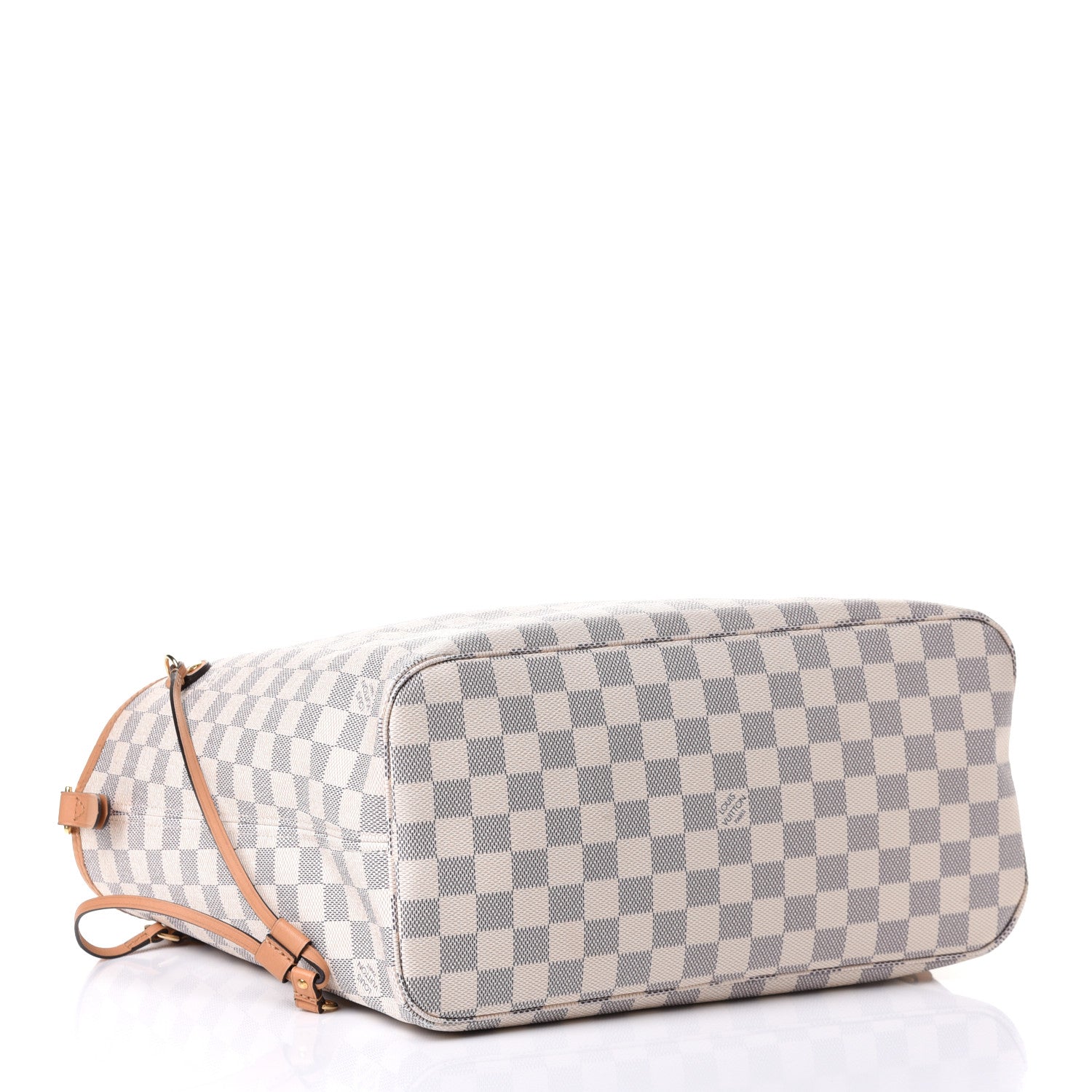 Louis Vuitton Damier Azur Braided Neverfull MM Pink 4 of 11