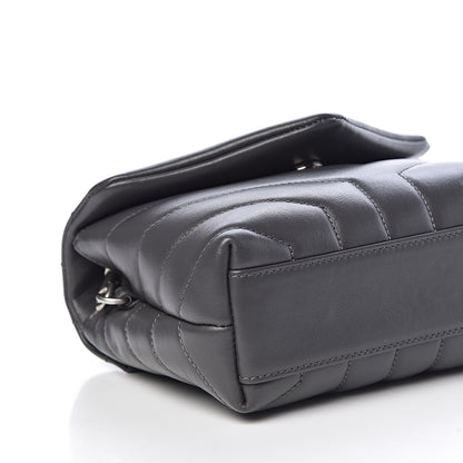 Saint Laurent Calfskin Y Quilted Monogram Toy Loulou Crossbody Bag Earth 5 of 9