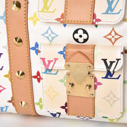 Louis Vuitton Monogram Multicolor Keepall 45 White 6 of 8