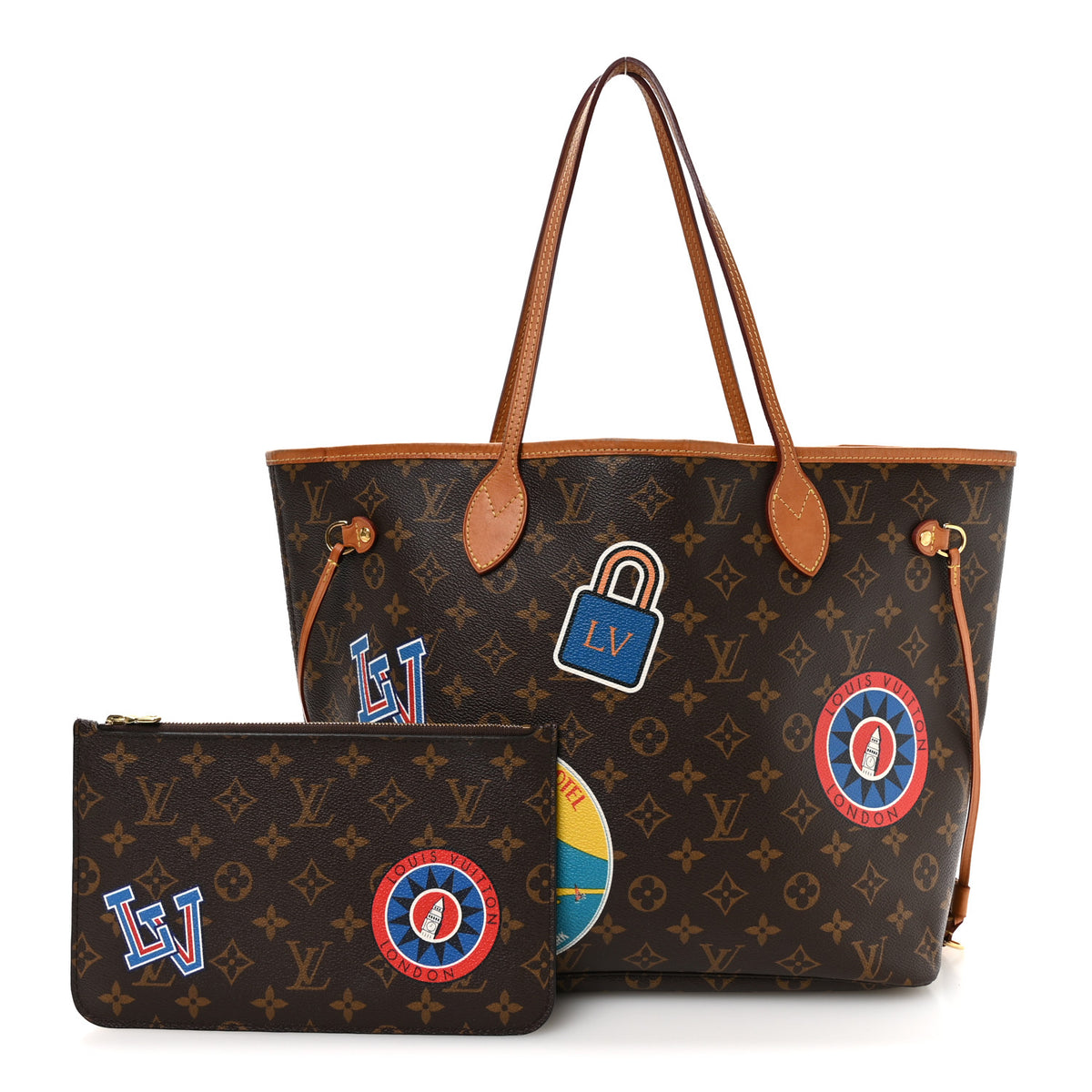 Louis Vuitton Monogram Stories Neverfull MM 3 of 10