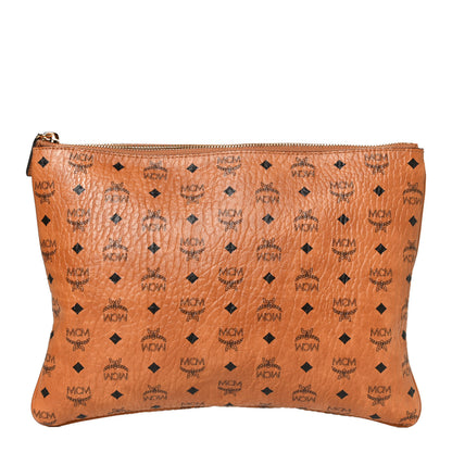 MCM Visetos Crossbody Pouch Cognac 1 of 12