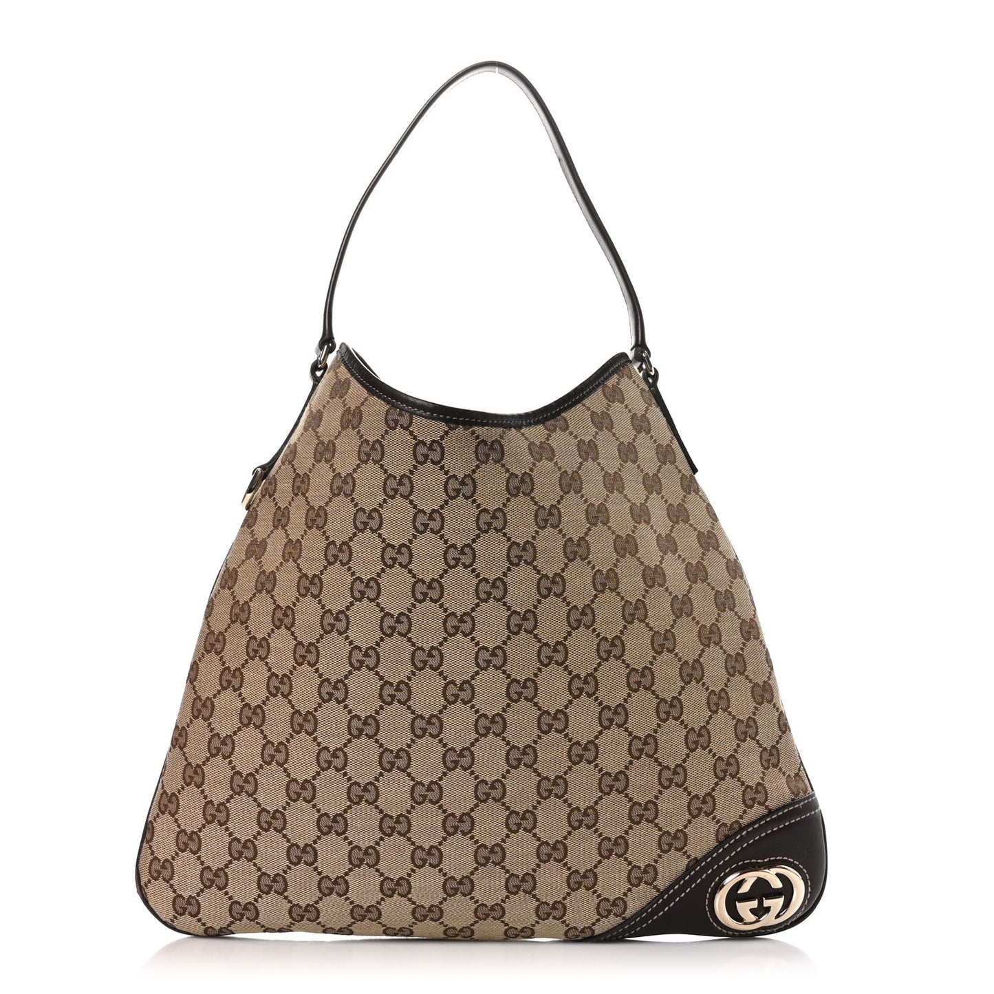 Monogram Medium New Britt Hobo Dark Brown