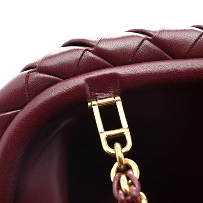 Bottega Veneta Nappa Intrecciato Teen The Lauren 1980 Clutch With Chain Barolo 11 of 13