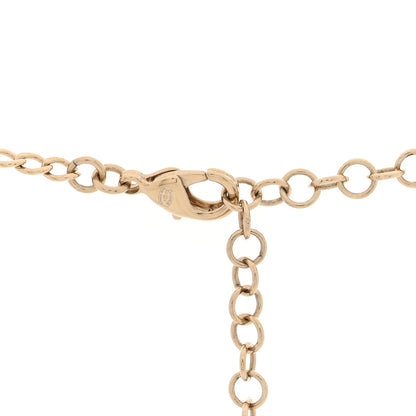 Chanel Crystal CC Letter Chain Necklace Gold 4 of 4