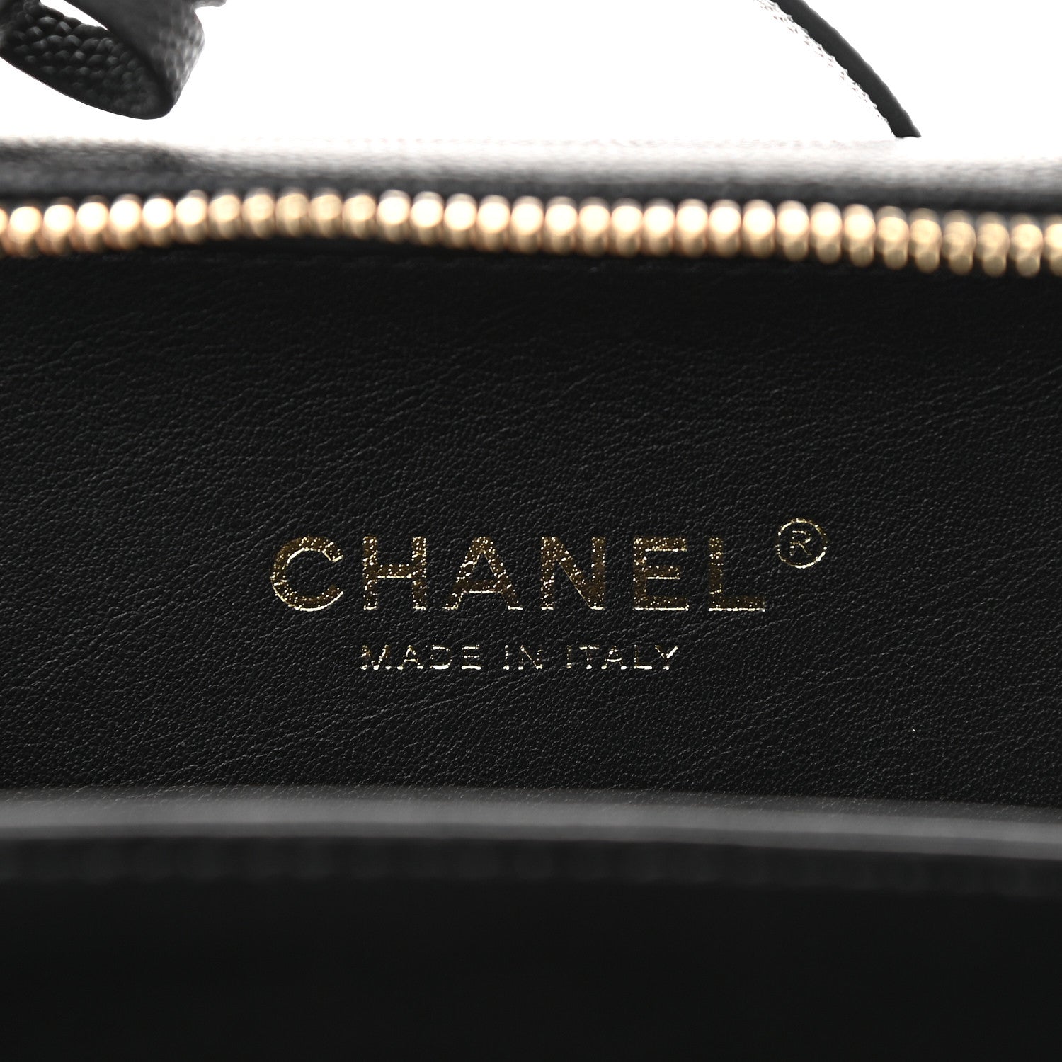 Chanel Caviar Quilted Small CC Filigree Vanity Case Black 6 of 9