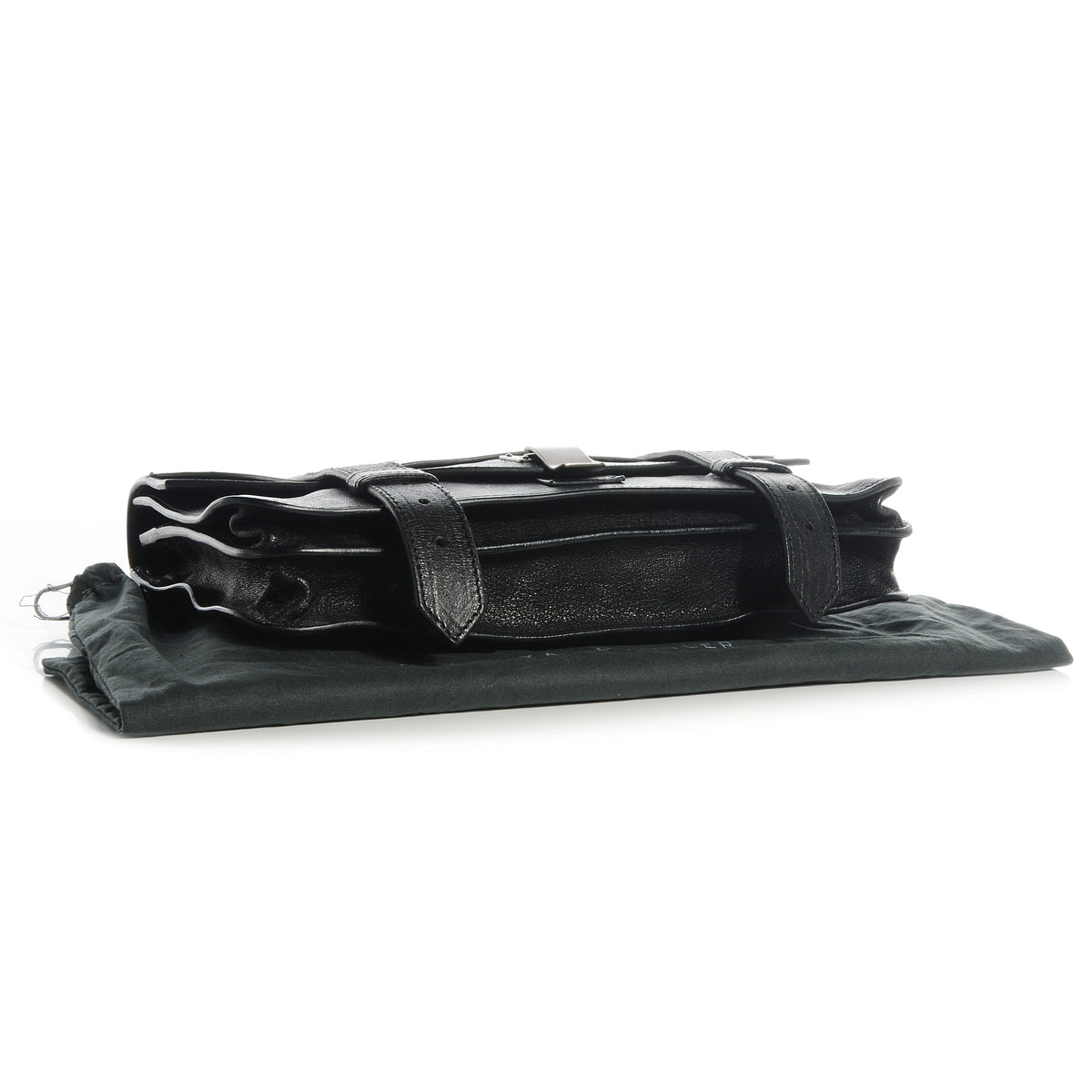 Proenza Schouler Lux Leather PS1 Pochette Clutch Black 4 of 10