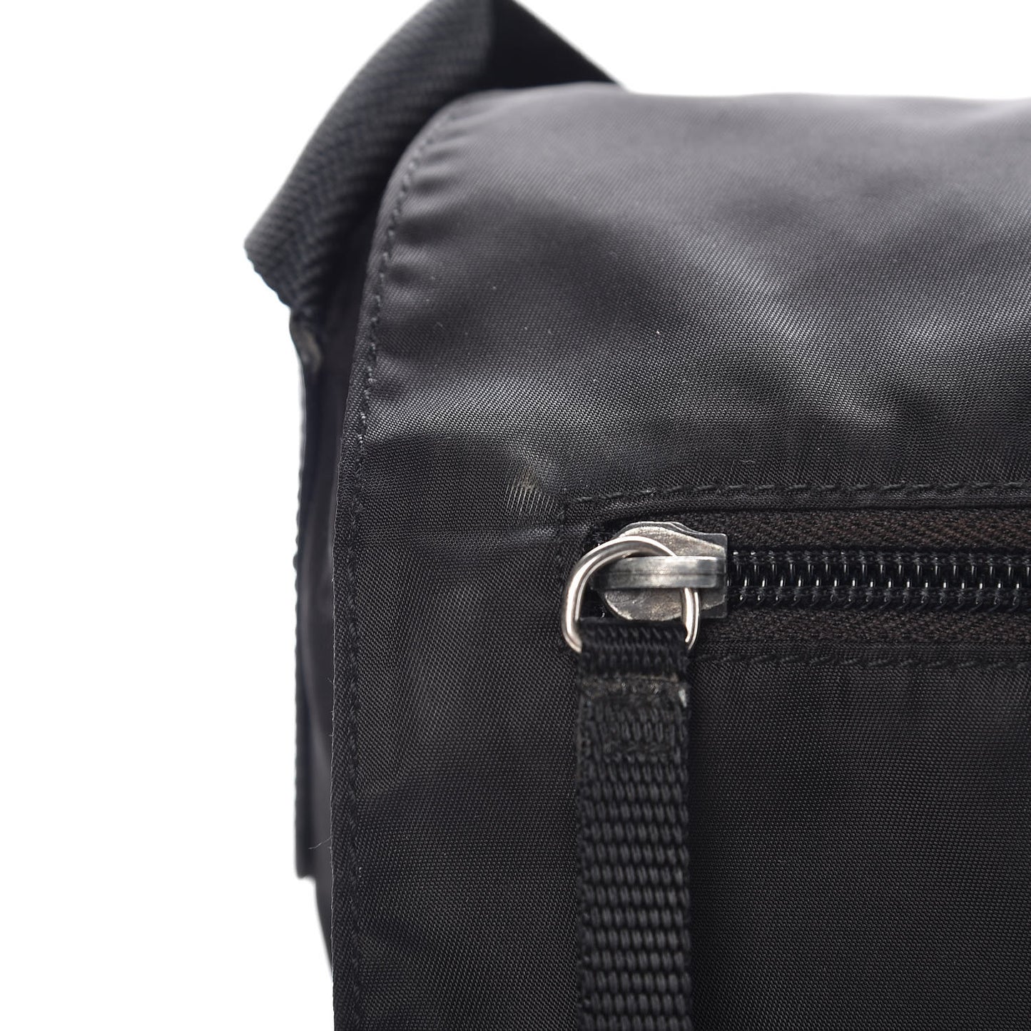 Tessuto Nylon Messenger Bag Black