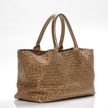 Bottega Veneta Chevre Intrecciato Medium Cabat Ottone 3 of 8