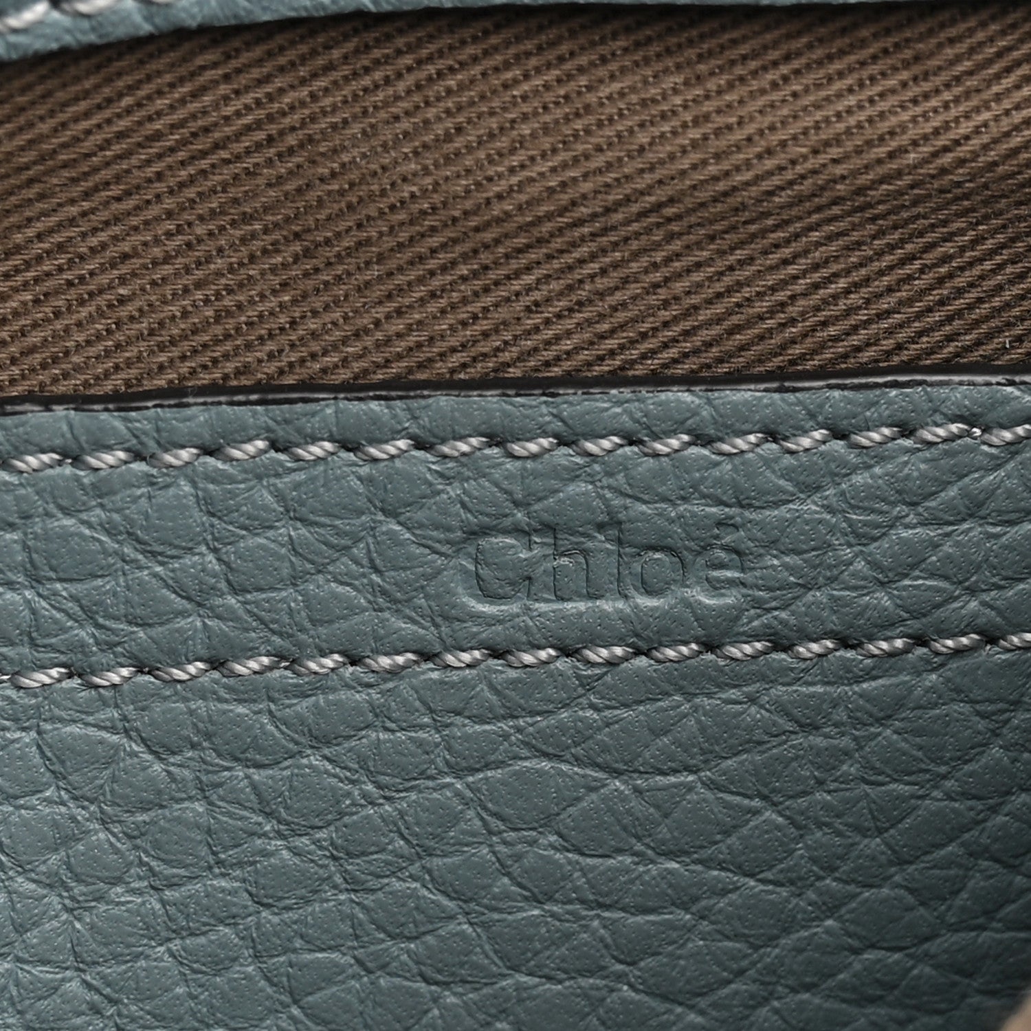Chloe Calfskin Mini Marcie Round Crossbody Bag Storm Blue 5 of 12
