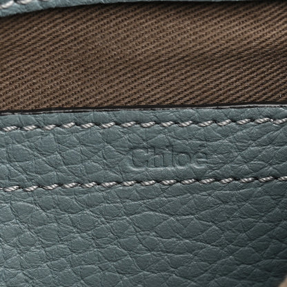 Chloe Calfskin Mini Marcie Round Crossbody Bag Storm Blue 5 of 12
