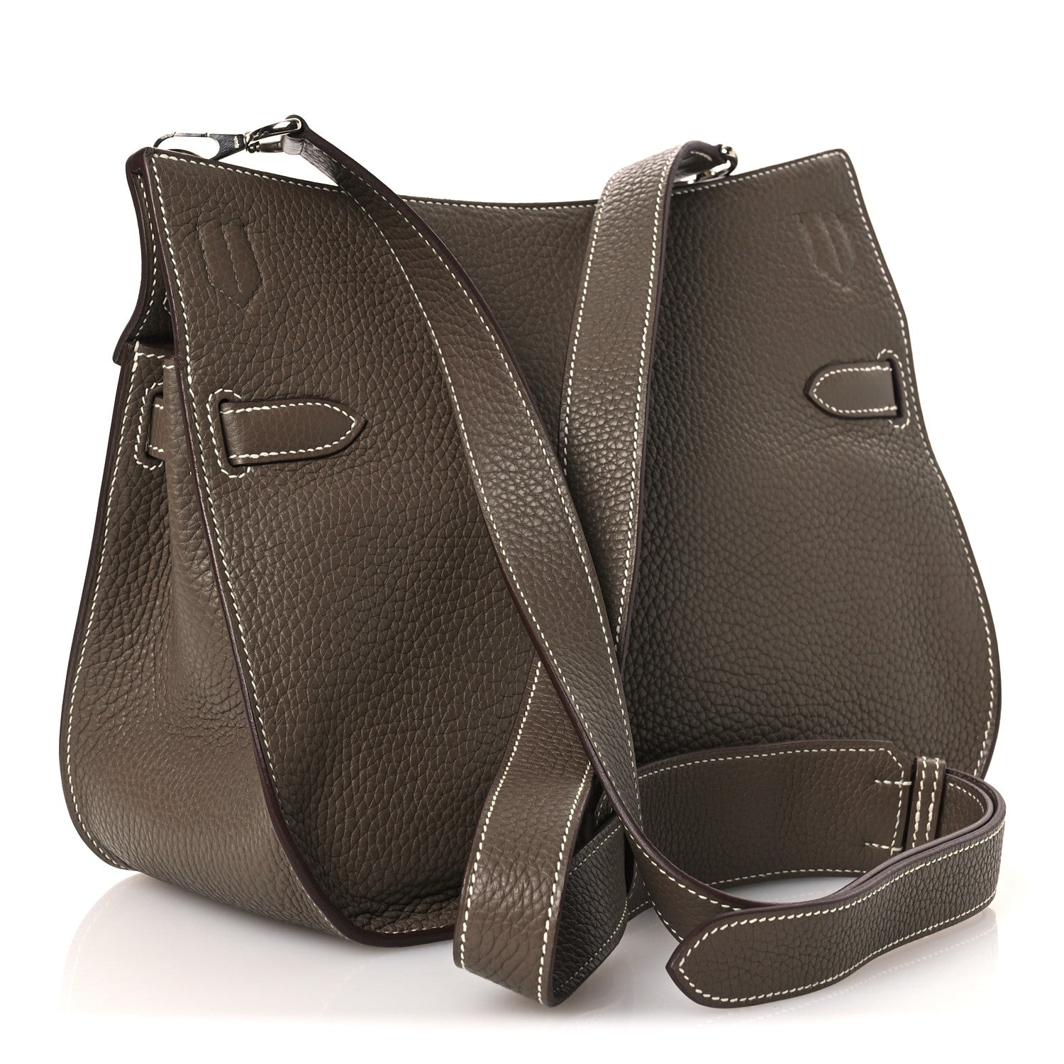 Hermes Taurillon Clemence Jypsiere 28 Etoupe 3 of 10