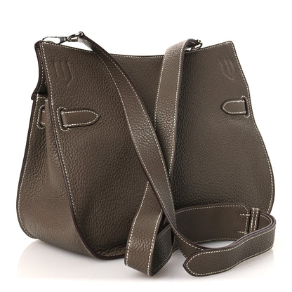 Hermes Taurillon Clemence Jypsiere 28 Etoupe 3 of 10
