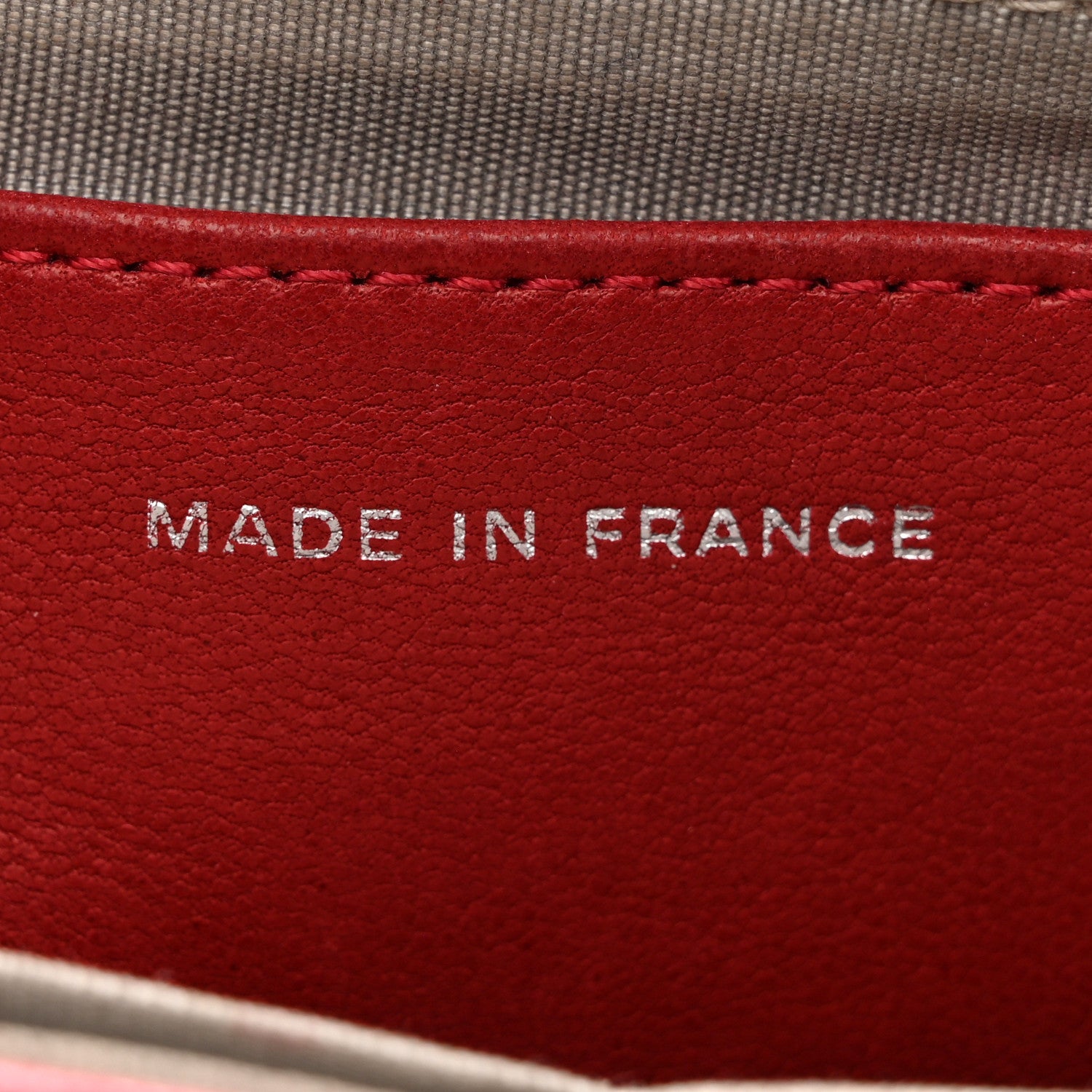 Chanel Lambskin Half Moon Wallet On Chain WOC Red 7 of 16