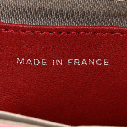 Chanel Lambskin Half Moon Wallet On Chain WOC Red 7 of 16
