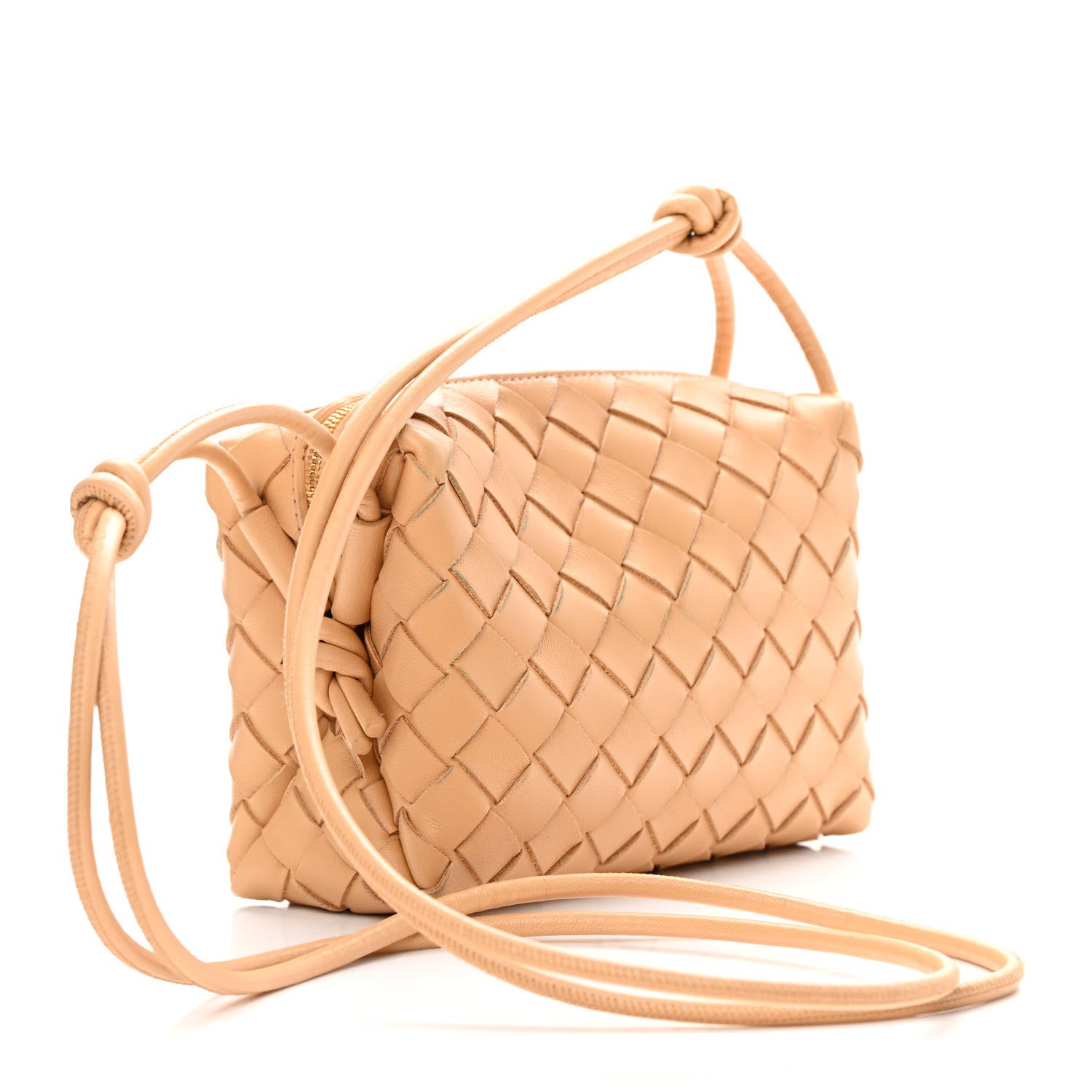 Bottega Veneta Nappa Intrecciato Mini Loop Camera Bag Almond 3 of 10