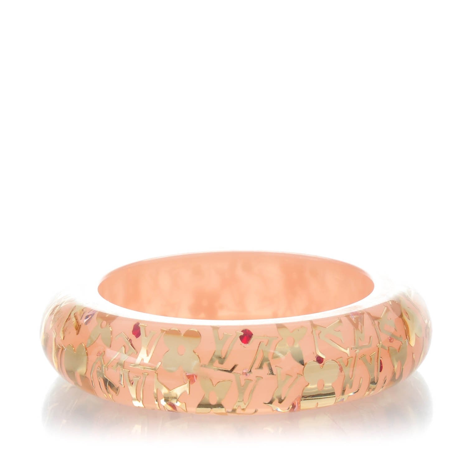 Louis Vuitton Resin Swarovski Medium Inclusion Bracelet GM Rose 3 of 4