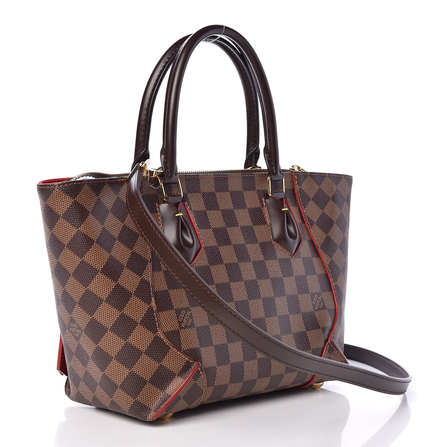 Louis Vuitton Damier Ebene Caissa Tote PM Cherry 3 of 11