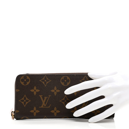 Louis Vuitton Monogram Clemence Wallet Rose Ballerine 2 of 6