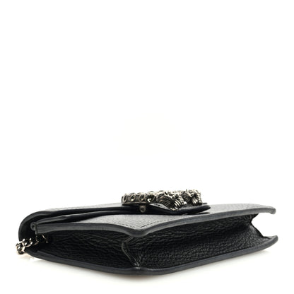 Gucci Calfskin Super Mini Dionysus Shoulder Bag Black 4 of 9