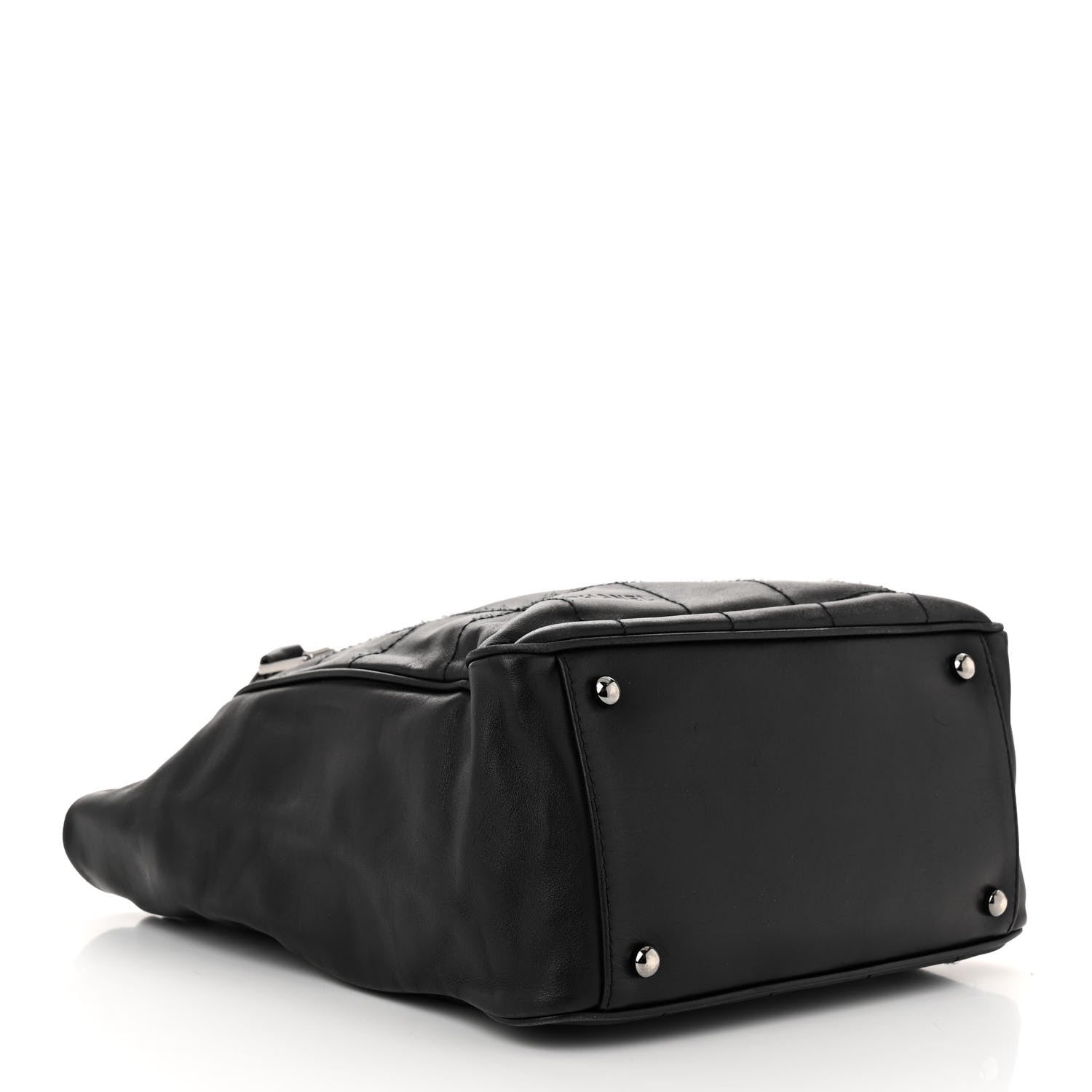 Chanel Lambskin Square Stitched Tote Black 4 of 11