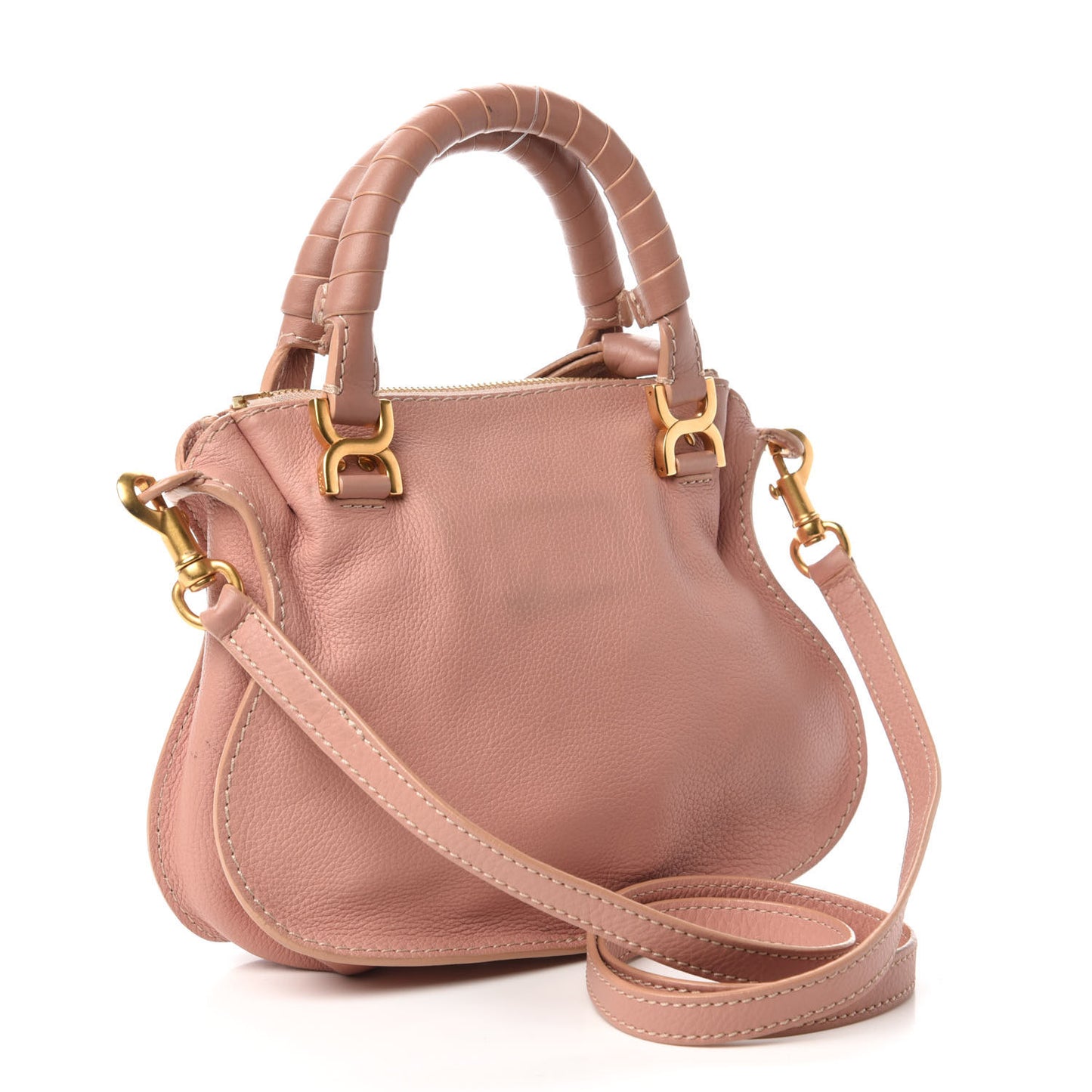 Calfskin Mini Marcie Satchel Light Pink
