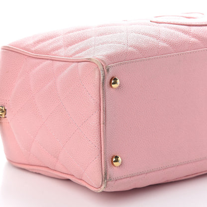 Chanel Caviar Quilted Large Bowler Pink 10 of 11