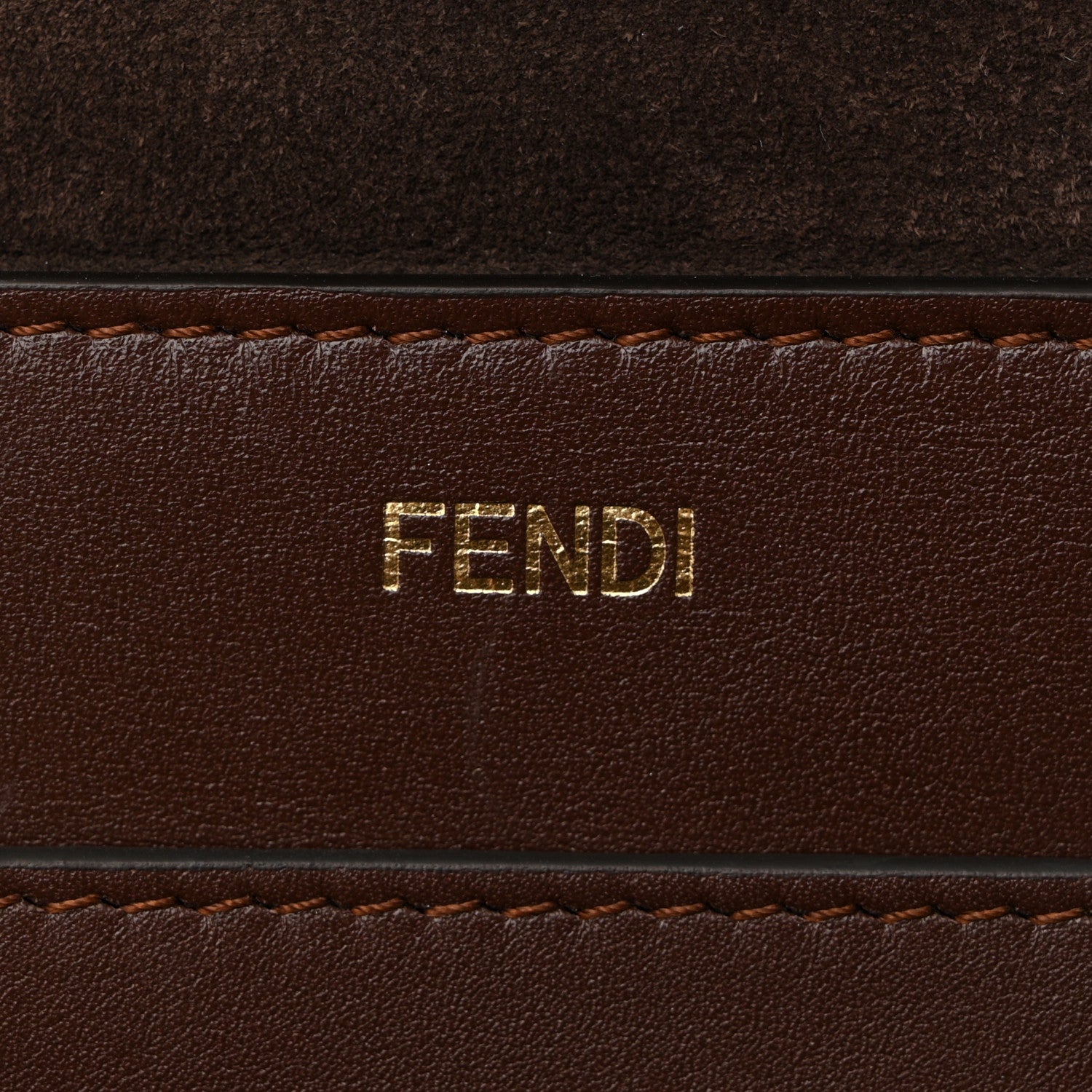 Fendi Vitello Large Soft Peekaboo Brown 6 of 12