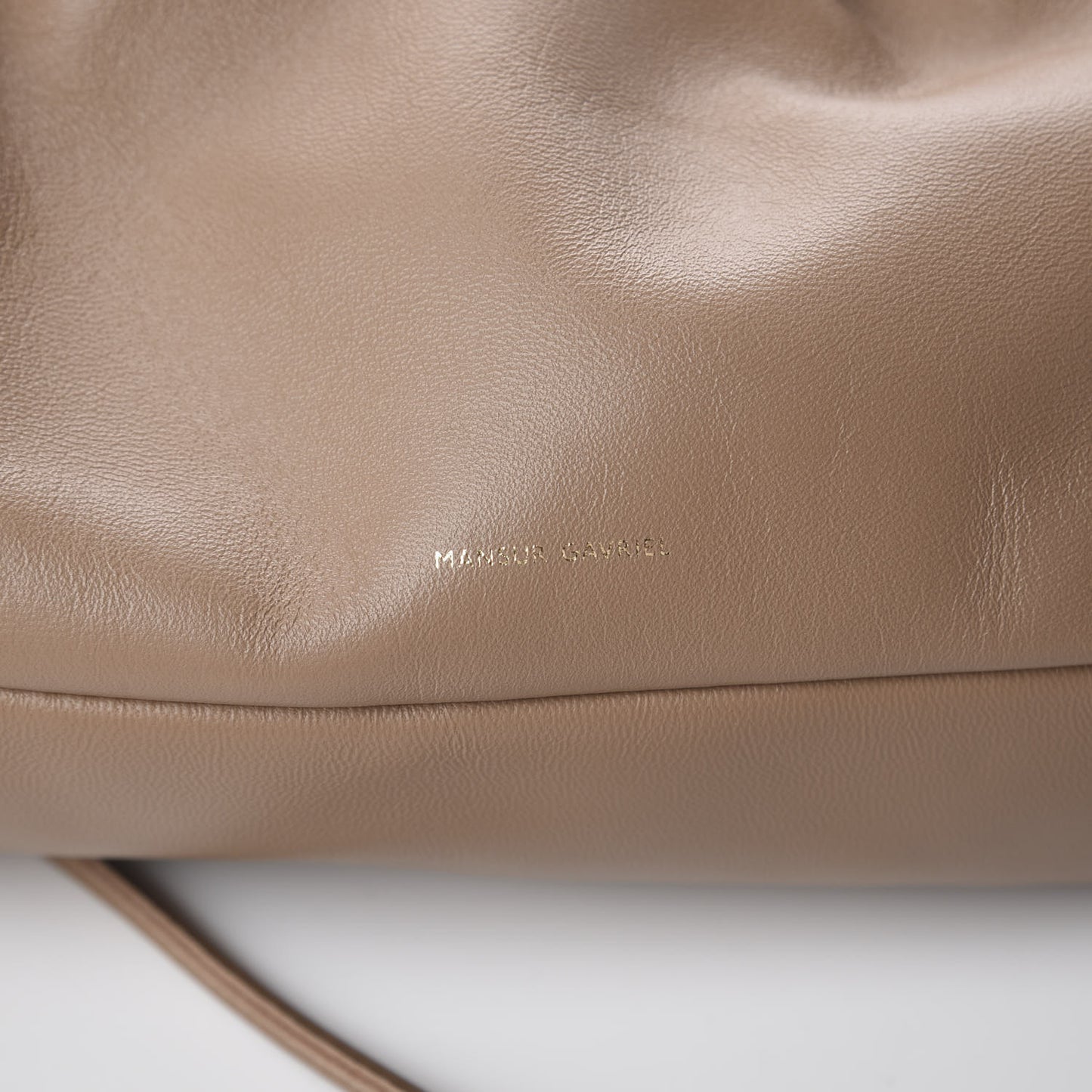 Lambskin Cloud Mini Clutch Biscotto