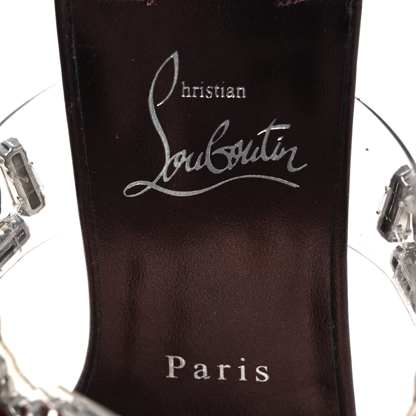 Laminated Calfskin PVC Just Jewel 85 Sandals 40 40 Palacy