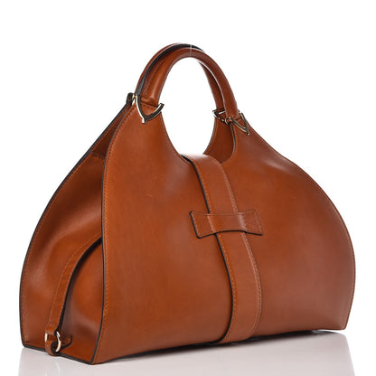 Gucci Calfskin Medium Stirrup Top Handle Bag Brown 3 of 10
